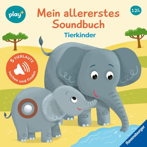 Ravensburger Play+ Mein allererstes Soundbuch: Tierkinder (Sachen suchen und hören)