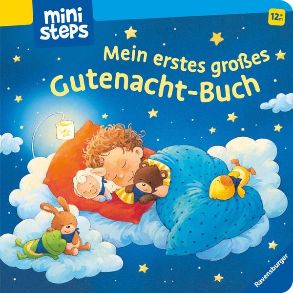 Ministeps: Mein erstes großes Gutnacht-Buch: Vorlesebuch ab 12 Monaten, Babybuch, Pappbilderbuch